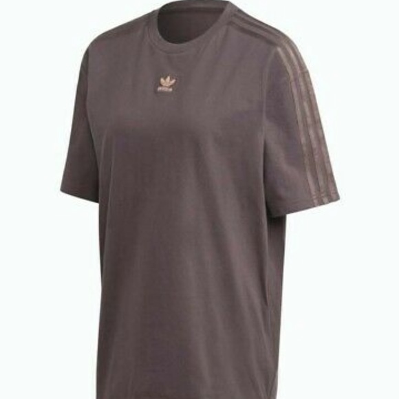 Adidas Boyfriend Brown T-Shirt - Size M - Picture 4 of 5